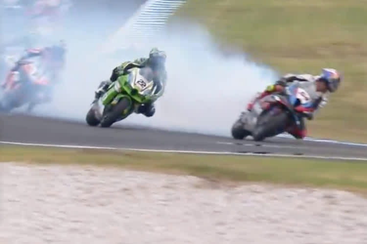 Topraks BMW-Motor ging kaputt, Alex Lowes (22) bekam einen gehörigen Schreck