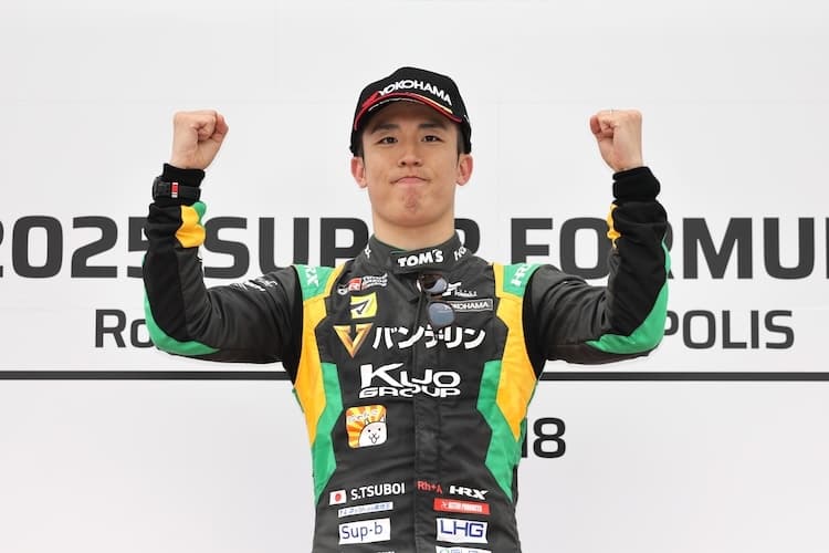 Sho Tsuboi, der das Super-Formula-Rennen auf dem Autopolis-Rundkurs gewonnen hat, wird erstmals im Formel-1-Renner ausrücken