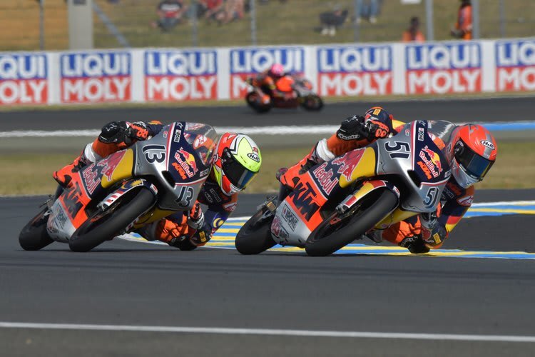 Die dominierenden Piloten Hakim Danish (13) und Brian Uriarte (51)