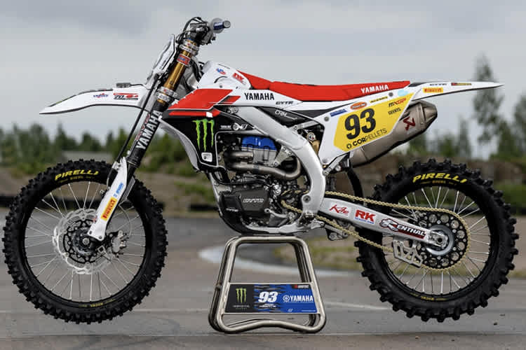 Die Werks-Yamaha von Jago Geerts in Finnland