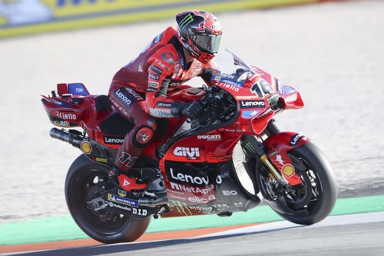 Nicolo Bulega beim MotoGP-Test in Valencia