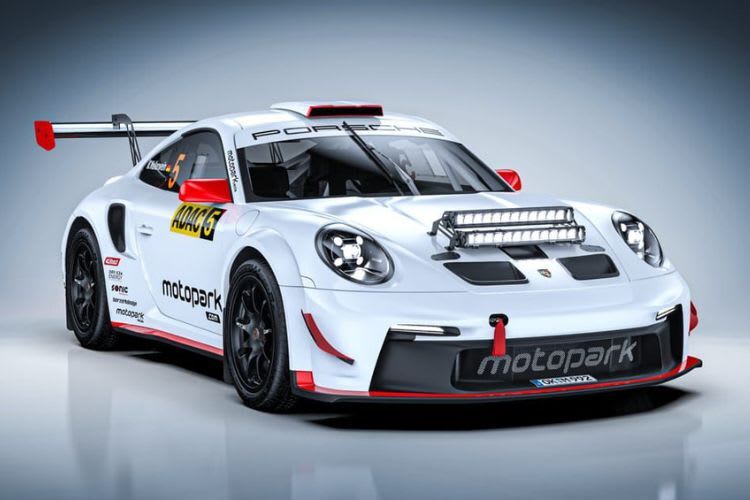 Mark Wallenwein, der Deutsche Rallye-Meister von 2012, fährt für das Team Motopark einen Porsche 911 Rally GT