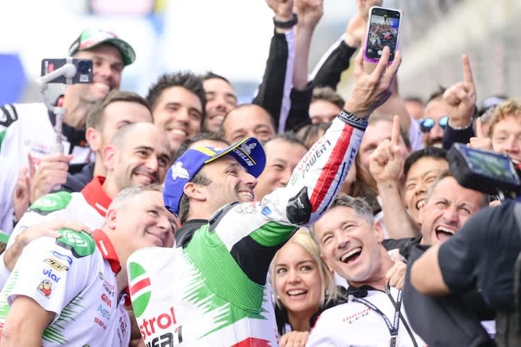 Johann Zarco gewann mit LCR-Honda den Le Mans-Grand-Prix