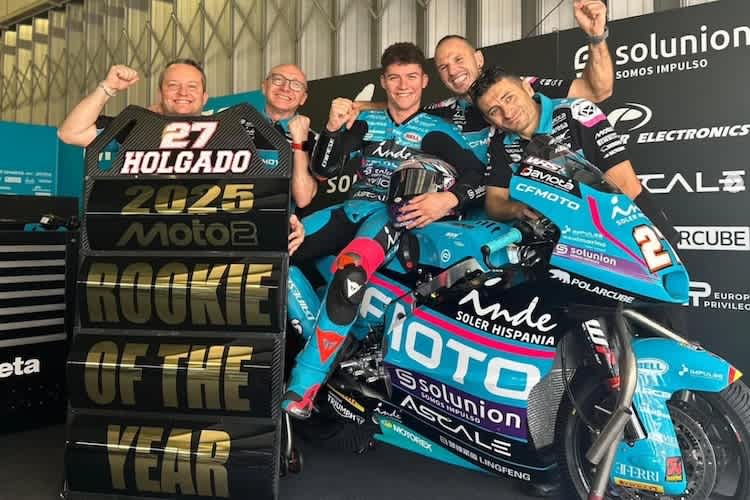 Dani Holgado: Auch der beste Moto2-Rookie steuerte eine Kalex