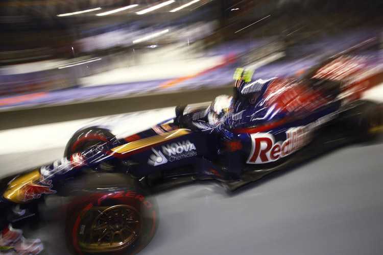 Daniil Kvyat gehörte in beiden freien Trainings zu den schnellsten Zehn