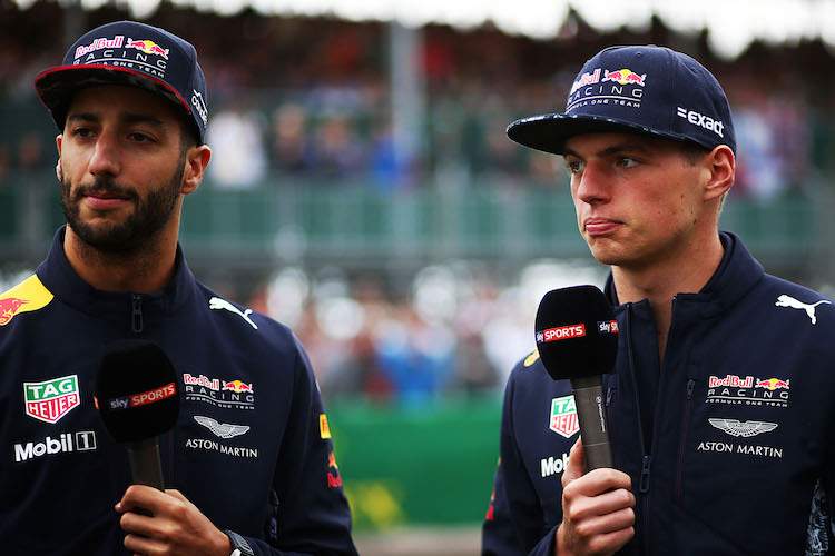 Daniel Ricciardo und Max Verstappen