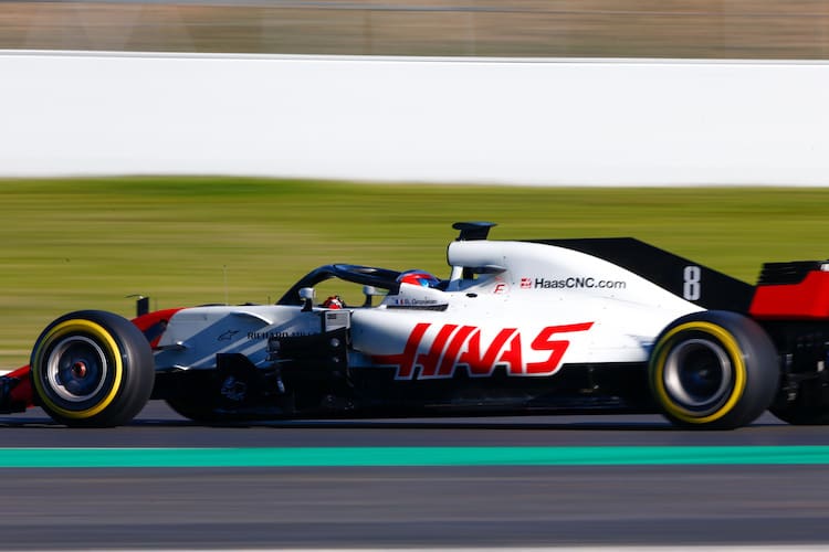 Romain Grosjean mit Halo