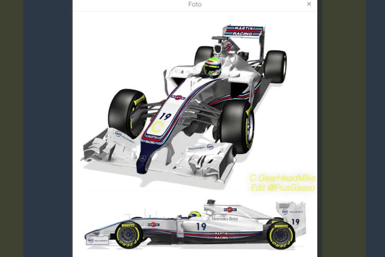 So hübsch könnte der Williams in Martini-Farben aussehen