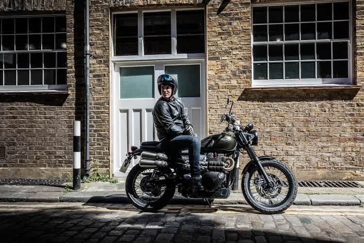 Kein historisches Foto, sondern die aktuelle Triumph Street Scrambler