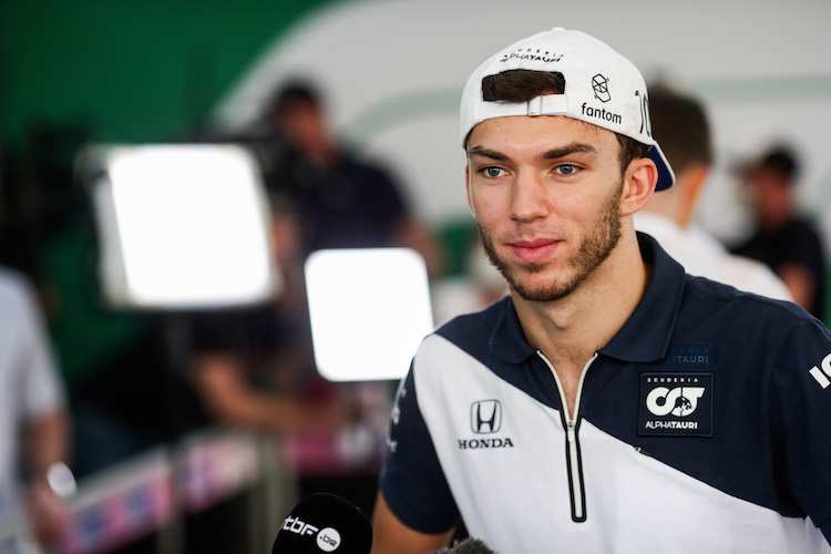 Pierre Gasly sagt über die vielen Medientermine, die er als Formel-1-Pilot wahrnehmen muss: «Ich schätze, das gehört zum Job dazu»