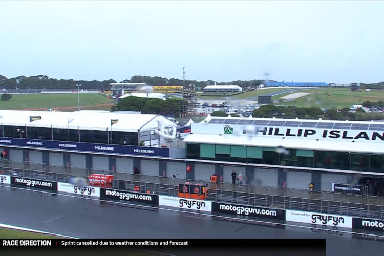 Das Wetter lässt keinen MotoGP-Sprint auf Phillip Island zu