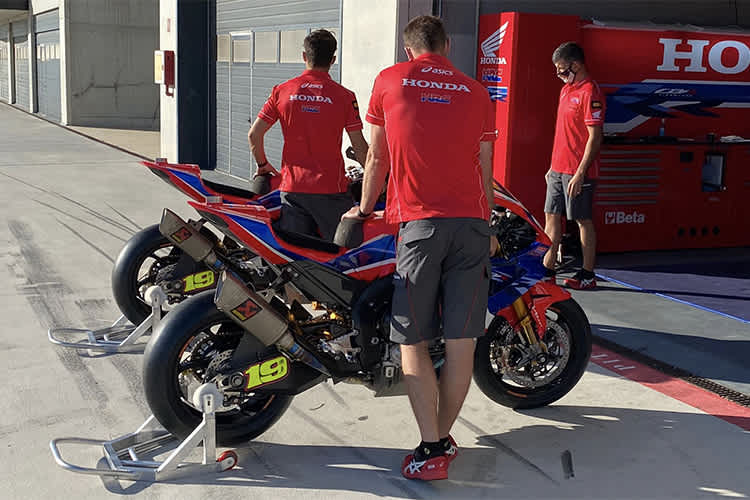 Honda hat in Aragon viel zu probieren