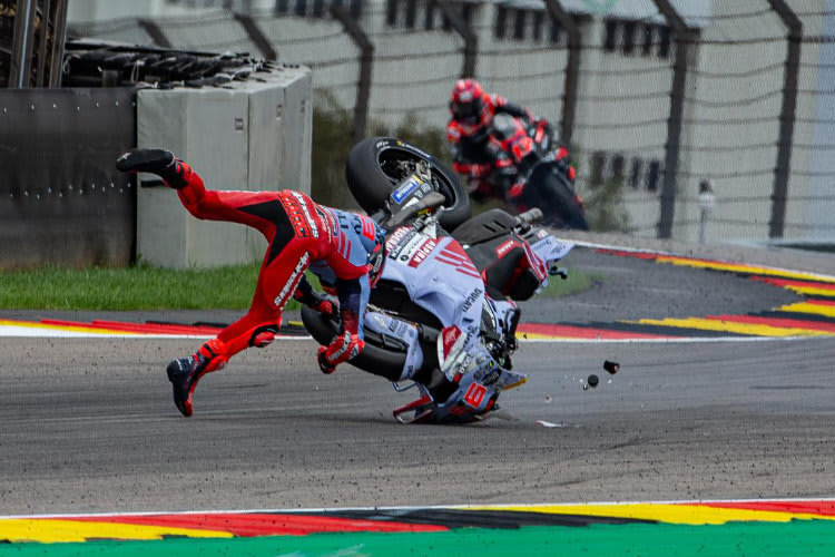 Marc Marquez krachte hart auf den Asphalt