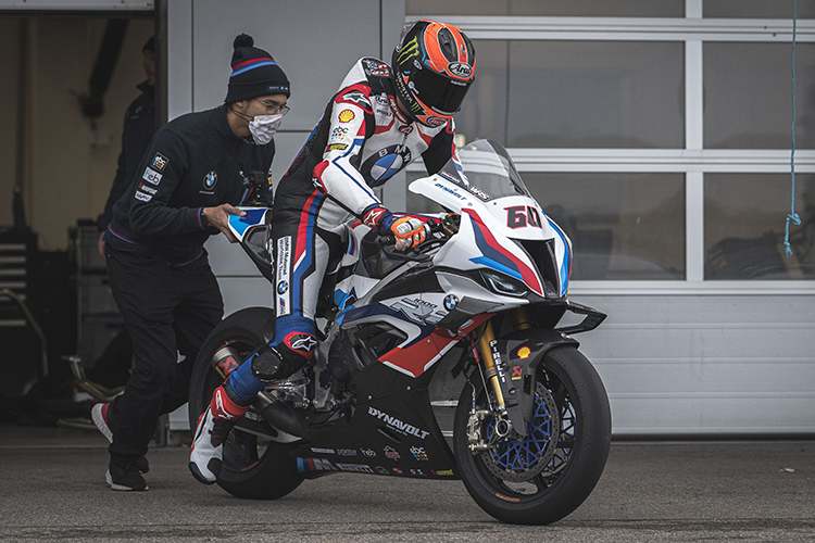 Van der Mark beim Shake-down in Miramas