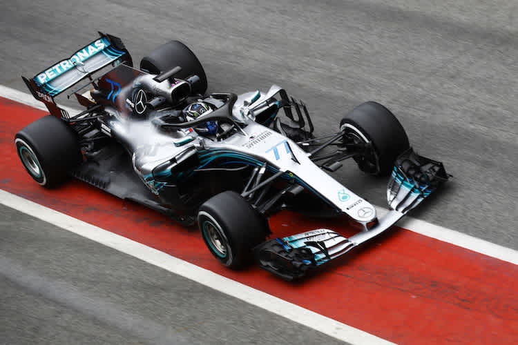 Valtteri Bottas legte am Vormittag des vorletzten Barcelona-Testtages 452 km zurück 