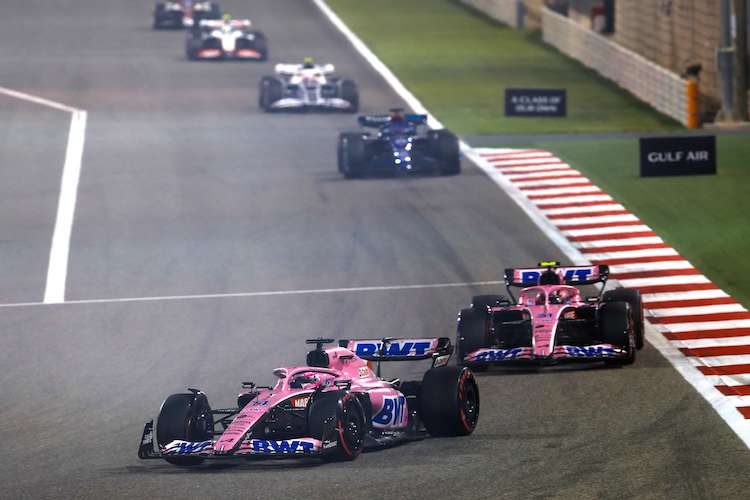 Esteban Ocon und Fernando Alonso mit ihren Alpine