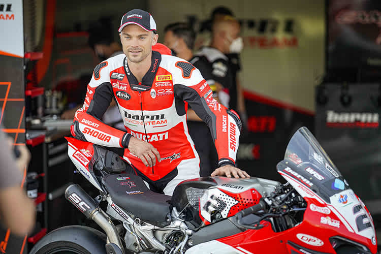 Vor dem Misano-Test war Leon Camier bester Dinge