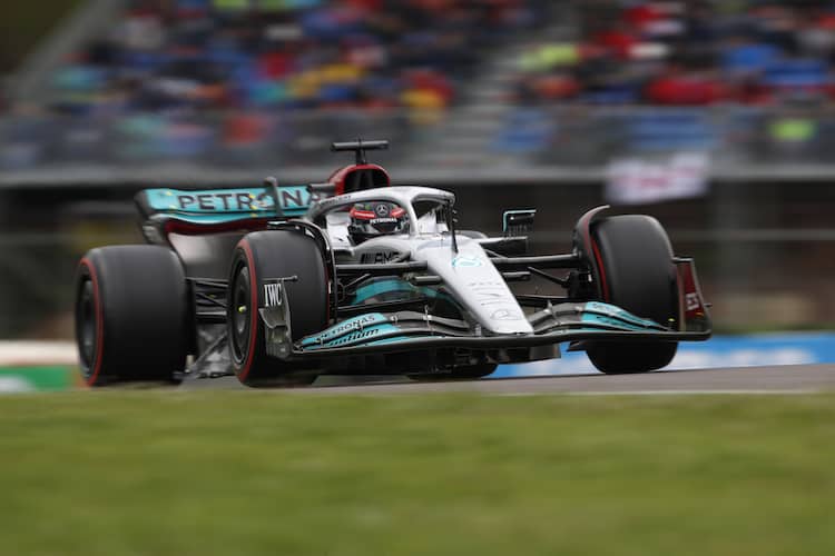 George Russell war im zweiten Imola-Training der Schnellste