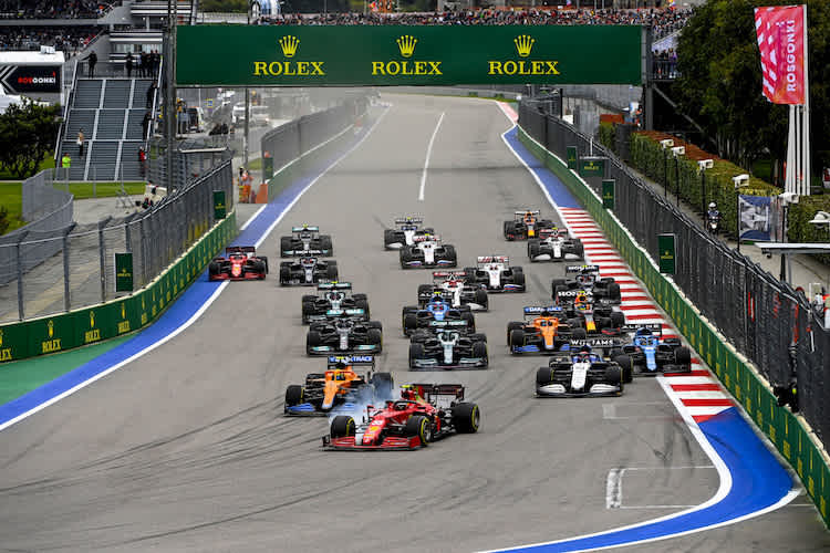 Start zum Grossen Preis von Russland 2022