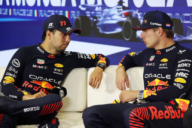 Max Verstappen und Sergio Pérez