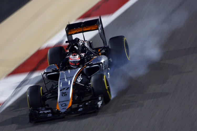 Nico Hülkenberg in der Nacht von Bahrain