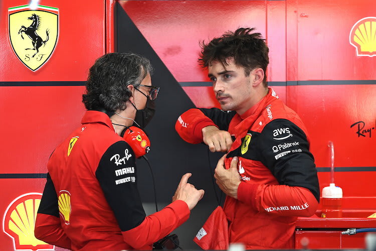 Laurent Mekies und Charles Leclerc