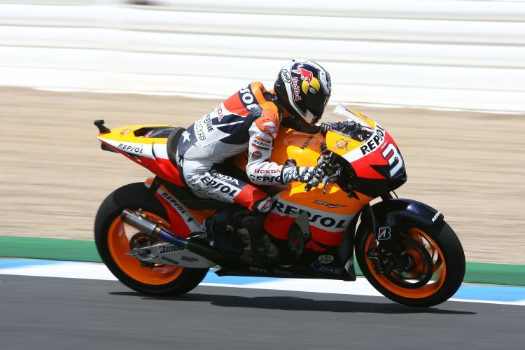 Pedrosa: 349,288 km/h mit der RC 212 V.