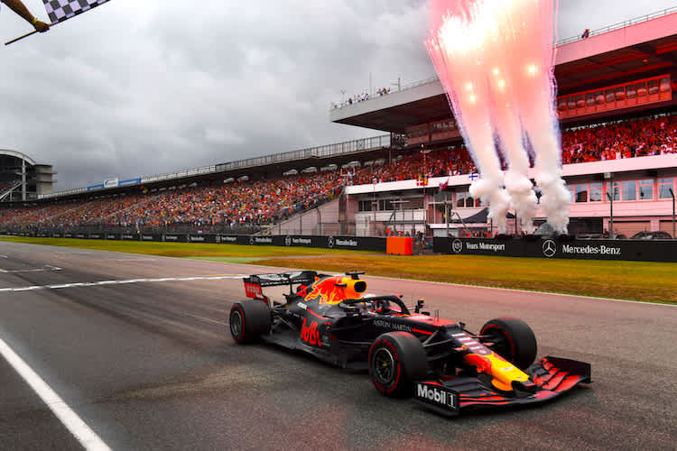 Max Verstappen holte sich in Hockenheim den Sieg