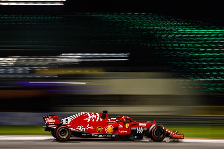 Sebastian Vettel in Abu Dhabi