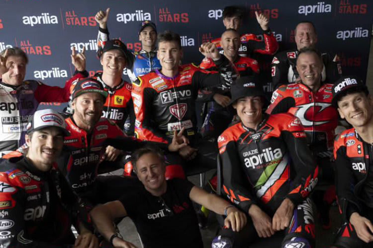 Aprilia bot (fast) alle seine Stars auf
