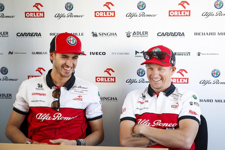 Antonio Giovinazzi und Kimi Räikkönen