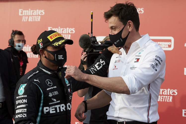 Lewis Hamilton und Toto Wolff