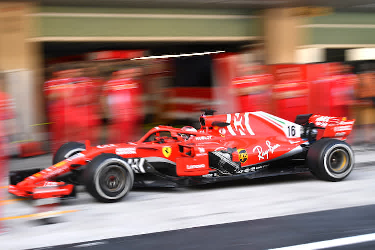Charles Leclerc im Ferrari