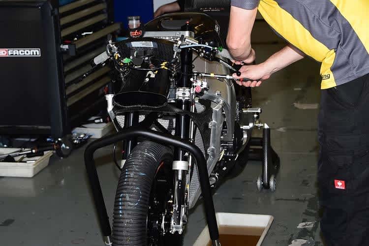 Jerez-Test: Die Kalex von Tom Lüthi mit WP-Material