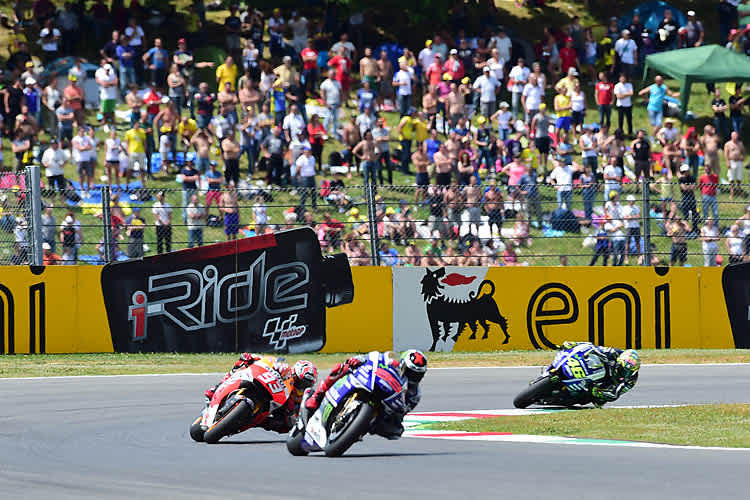 2014 musste sich Jorge Lorenzo in Mugello im Kampf gegen Marc Márquez geschlagen geben