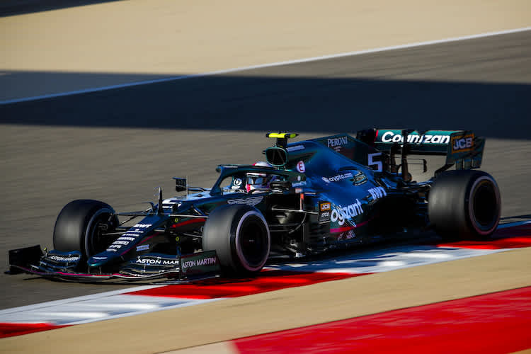 Sebastian Vettel im Aston Martin