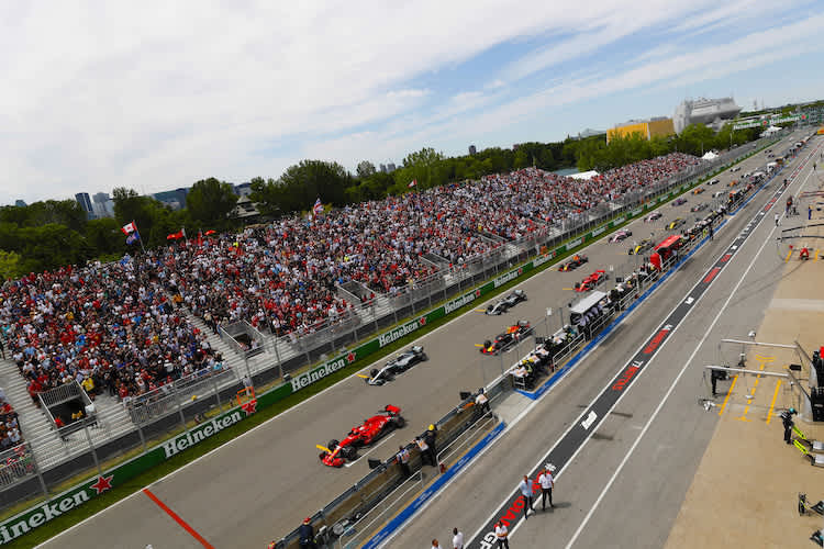 Start zum Grossen Preis von Kanada 2018