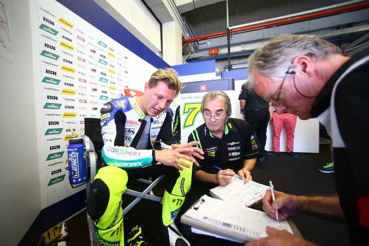 Dominique Aegerer mit dem Technomag-Interwetten-Team