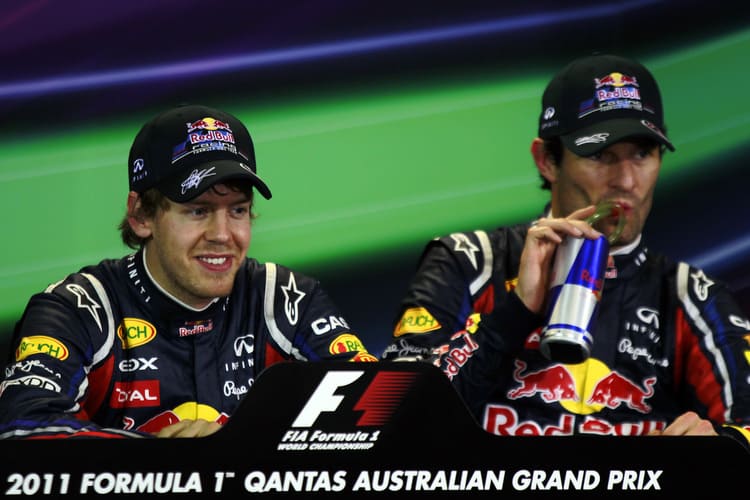 Sebastian Vettel und Mark Webber