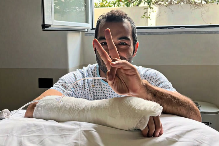 Danilo Petrucci am Montagnachmittag im Krankenhaus