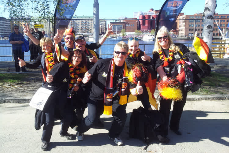 Zahlreiche deutsche Fans waren in Finnland – in Prag werden es viel mehr sein