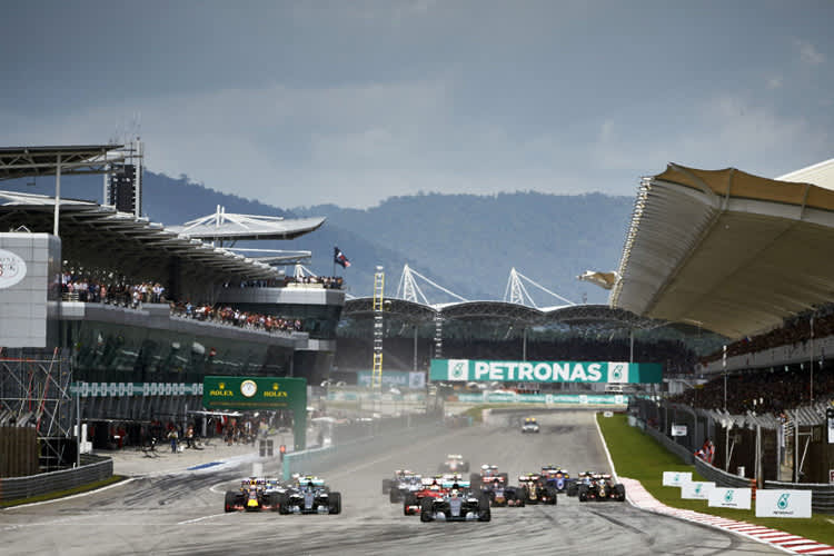 Start zum Malaysia-GP 2015