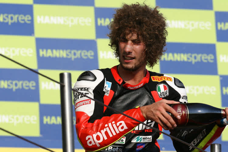 Marco Simoncelli fuhr 2009 in Imola aufs Podest
