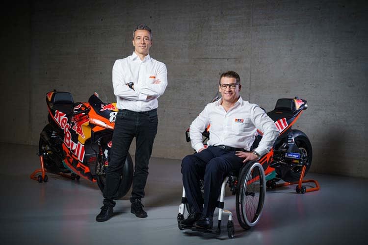 Pit Beirer (rechts) und Teammanager Francesco Guidotti