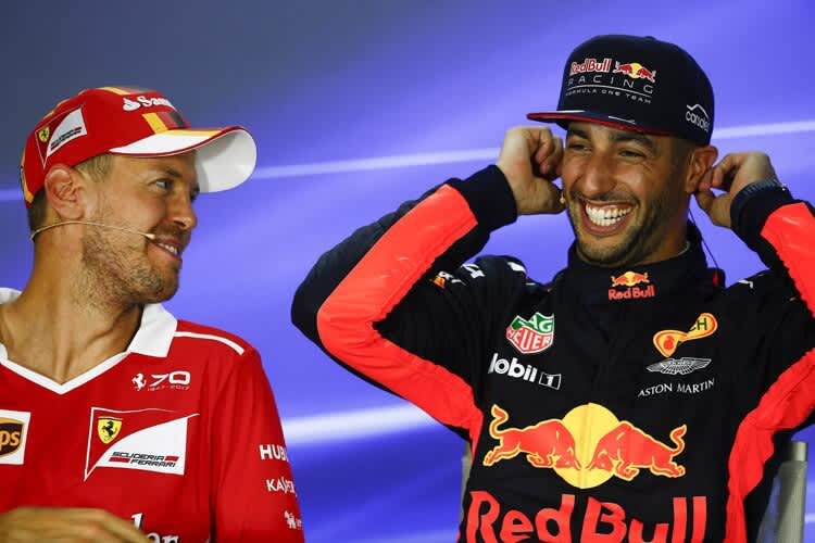 Sebastian Vettel und Daniel Ricciardo