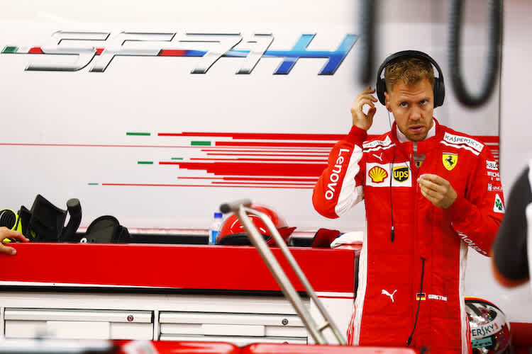 Sebastian Vettel in Singapur 2018