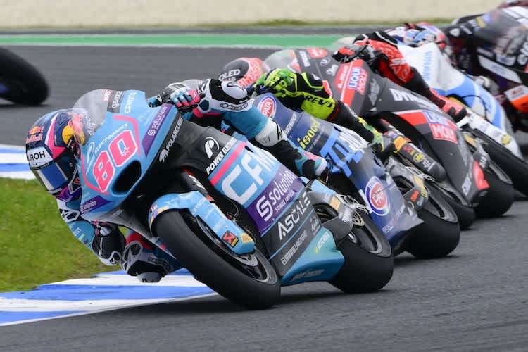 Rookie David Alonso musste für den Podestplatz hart arbeiten