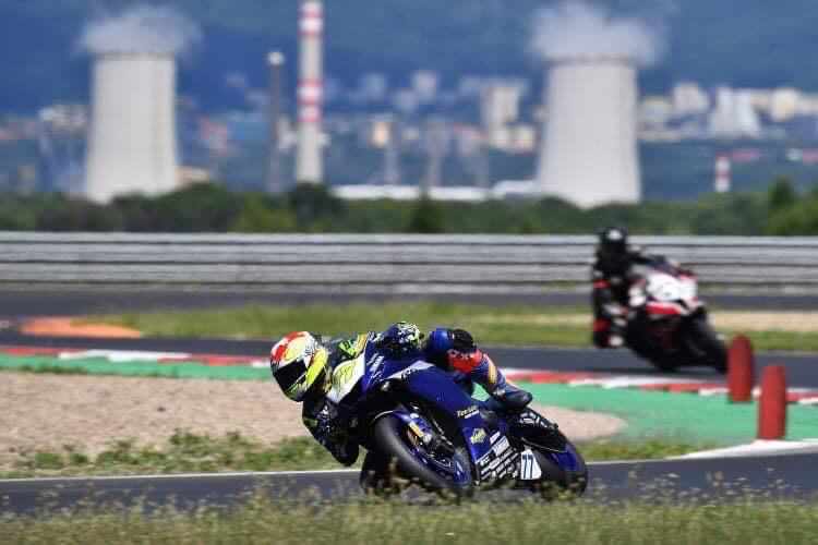 Domi Aegerter (vorne) in Most