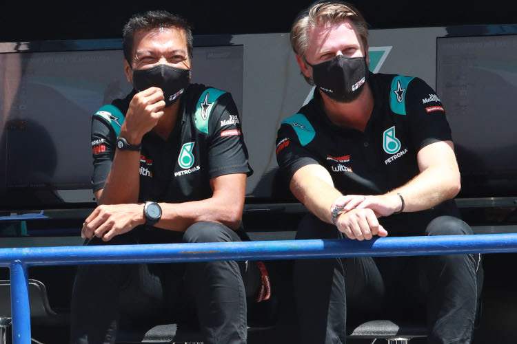 Razlan Razali und Johan Stigefelt (rechts) in Jerez