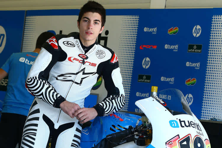 Test in Almeria: Maverick Viñales auf der Kalex des Pons-Teams